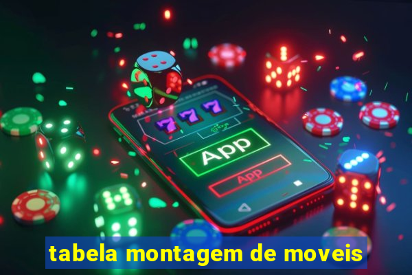 tabela montagem de moveis